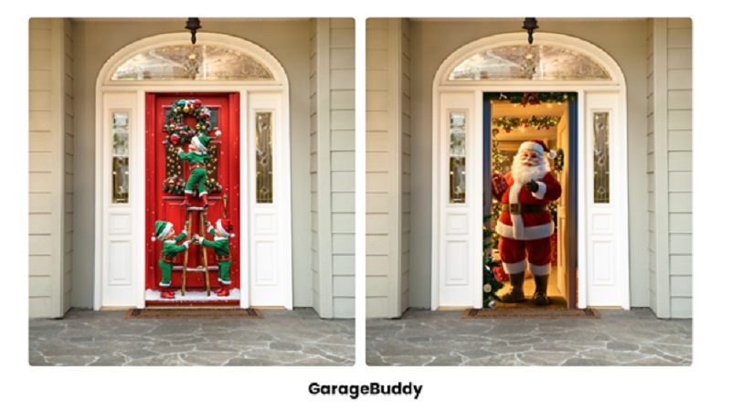 Christmas Front Door Cover Ideas That Instantly Transform Your Entryway